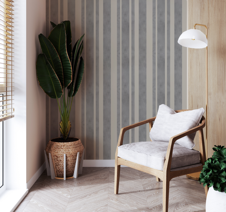 Gray shades wallpaper vertically striped - TenStickers