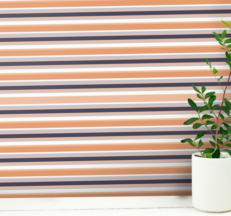 Horizontal Stripes Harmony wallpaper striped - TenStickers