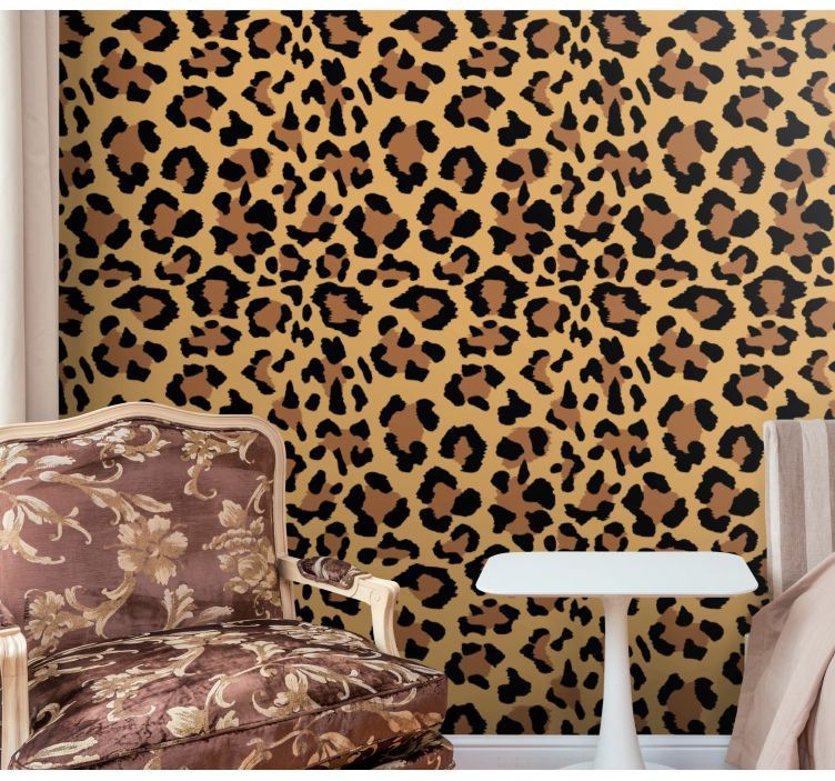 Leopard Spot Pattern leopard print wallpaper - TenStickers