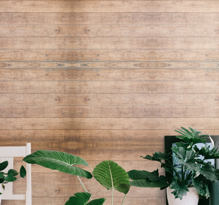 Natural rustic motif wood effect wallpaper - TenStickers