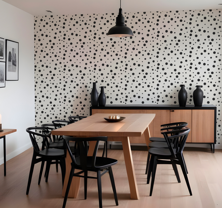 Polka Dots Pattern polka dots wallpaper - TenStickers