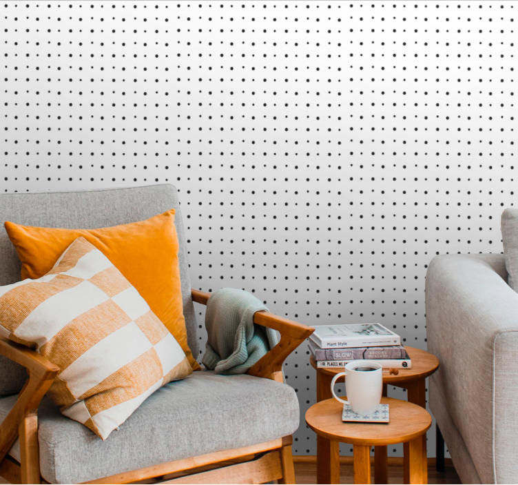 Polka-Dotted Pattern polka dots wallpaper - TenStickers