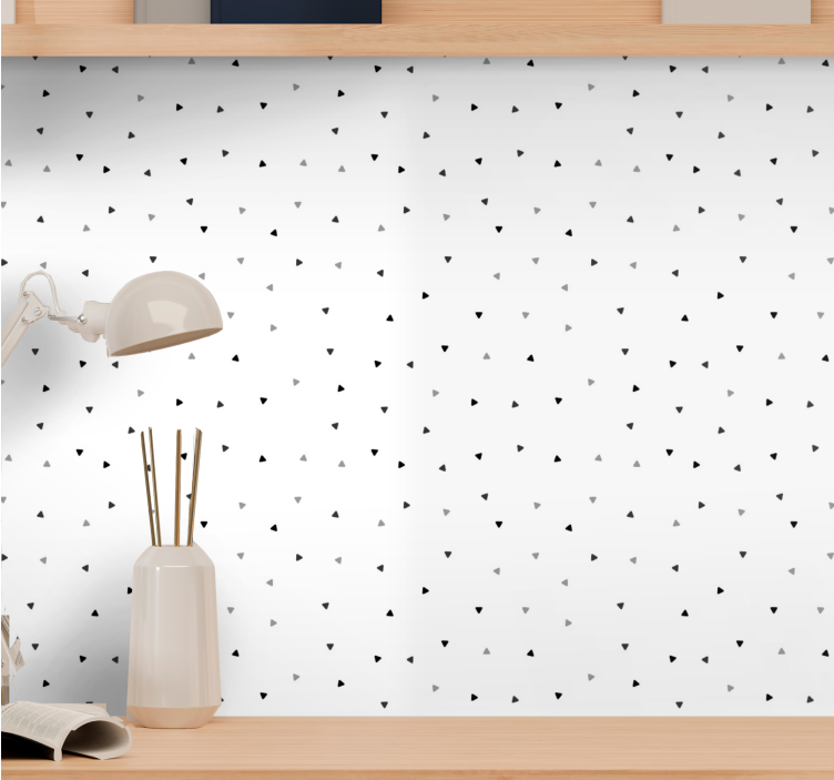Scattered Triangles wallpaper geometric - TenStickers