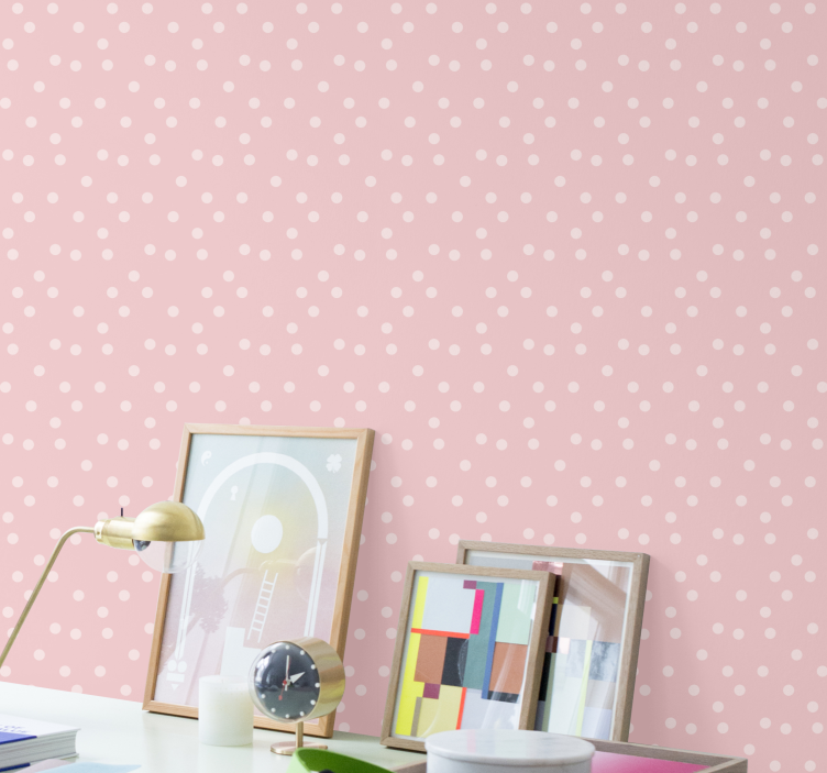 Soft Dot Pattern polka dots wallpaper - TenStickers