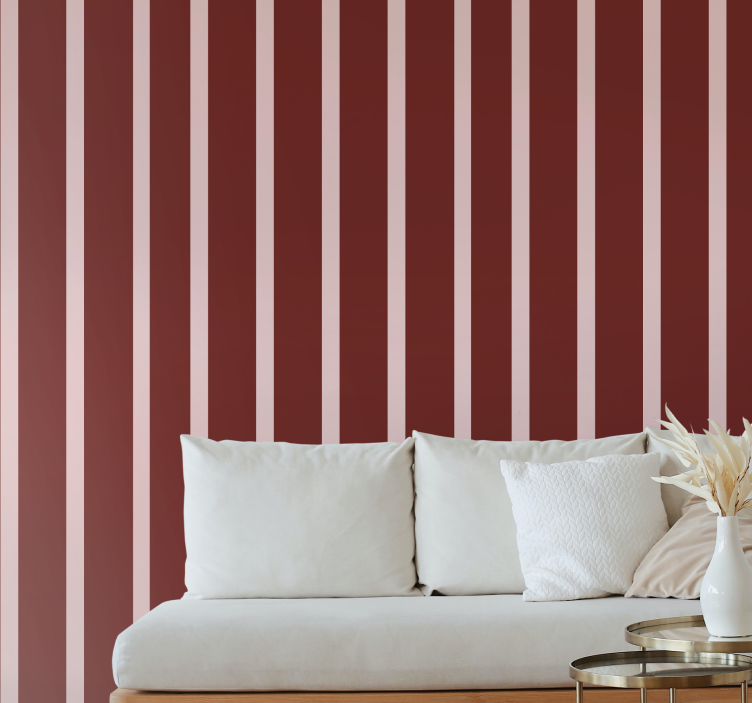 Striped Elegance wallpaper vertically striped - TenStickers