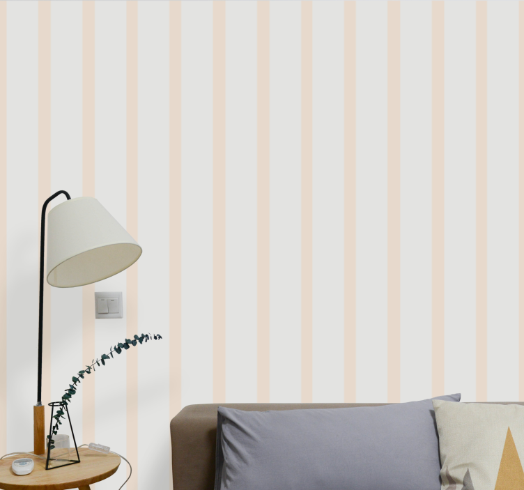 Striped Surface wallpaper vertically striped - TenStickers