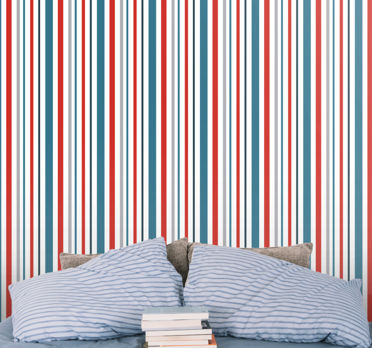 Stylish simple motif wallpaper striped - TenStickers