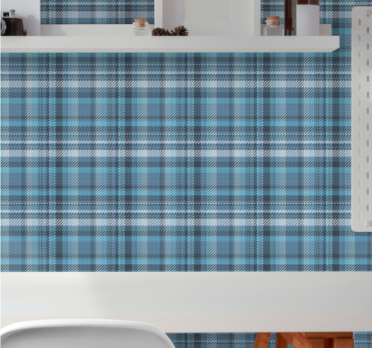 Tweed pattern striped wallpaper - TenStickers