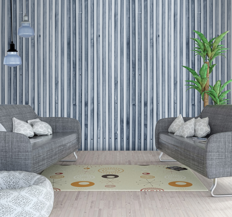 Vertical Wooden Planks wood effect wallpaper - TenStickers