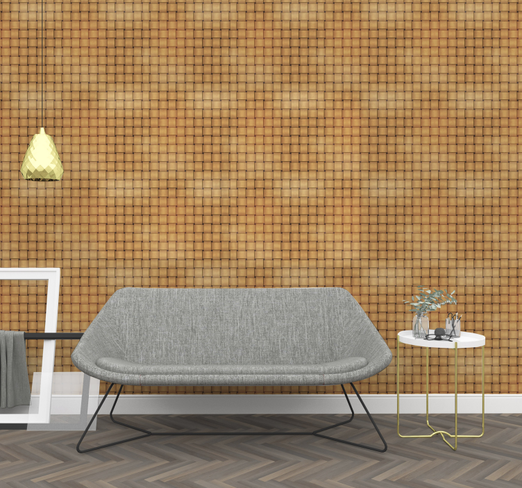 Wood effect Textured Wallpaper - TenStickers
